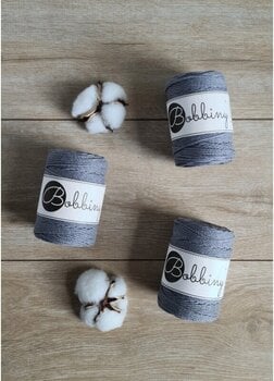 Κορδόνι Bobbiny 3PLY Macrame Rope 1,5 χλστ. 100 m Stone Grey Κορδόνι - 3