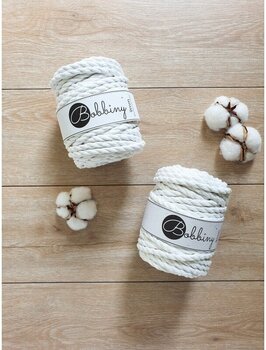 Cord Bobbiny 3PLY Macrame Rope 9 mm Off White Cord - 3
