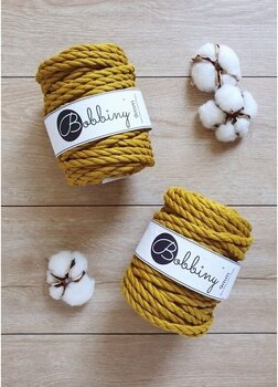 Cord Bobbiny 3PLY Macrame Rope 9 mm Spicy Yellow - 3