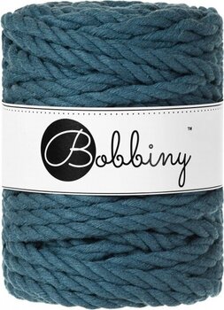 Cable Bobbiny 3PLY Macrame Rope 9 mm Peacock Blue Cable - 4