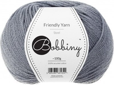 Pletací příze Bobbiny Friendly Yarn Ocel - 4