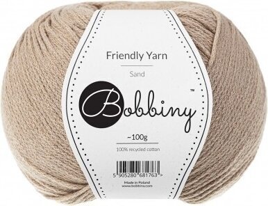 Fios para tricotar Bobbiny Friendly Yarn Sand - 4