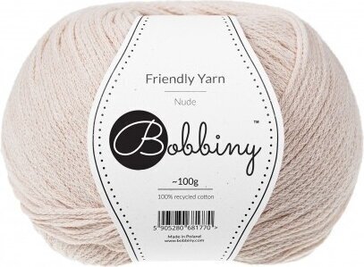 Fios para tricotar Bobbiny Friendly Yarn Nude - 4