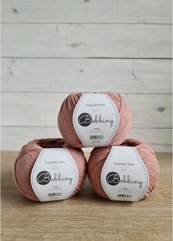 Fios para tricotar Bobbiny Friendly Yarn Blush - 3