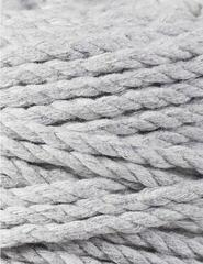 Cord Bobbiny 3PLY Macramé Rope 5 mm 100 m Light Grey Cord - 1