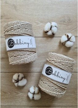 Cord Bobbiny 3PLY Macrame Rope 5 mm Golden Beige Cord - 2