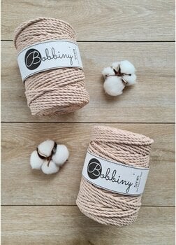 Snor Bobbiny 3PLY Macrame Rope 5 mm Biscuit - 3