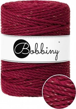 Șnur  Bobbiny 3PLY Macrame Rope 5 mm Golden Wine Red - 2