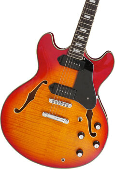 Semi-Acoustic Guitar Sire Larry Carlton H7V Cherry Sunburst - 3