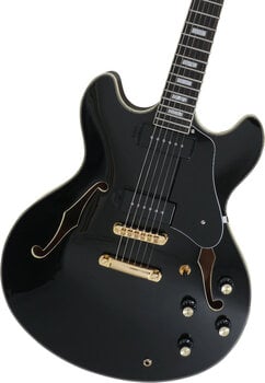 Halbresonanz-Gitarre Sire Larry Carlton H7V Black - 3