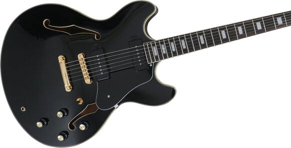 Halbresonanz-Gitarre Sire Larry Carlton H7V Black - 4