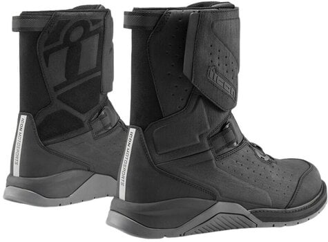 Botas de moto ICON Alcan WP CE Boots Black 43 Botas de moto - 2