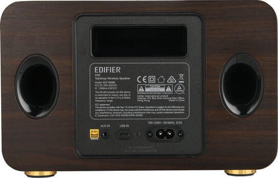 Coluna sem fios Hi-Fi Edifier D32 Brown - 6