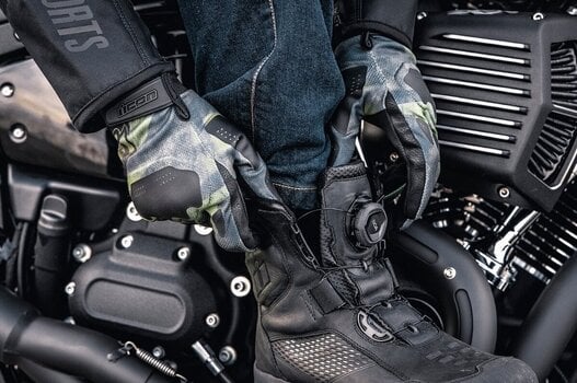 Motorcycle Boots ICON Stormhawk WP Boots Black 42 Motorcycle Boots - 12