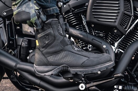 Motoristični čevlji ICON Stormhawk WP Boots Black 43 Motoristični čevlji - 10