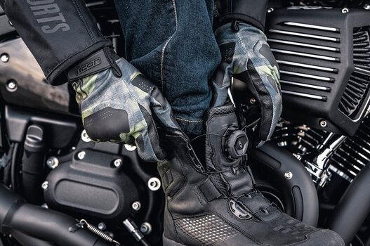 Motoristični čevlji ICON Stormhawk WP Boots Black 43,5 Motoristični čevlji - 12