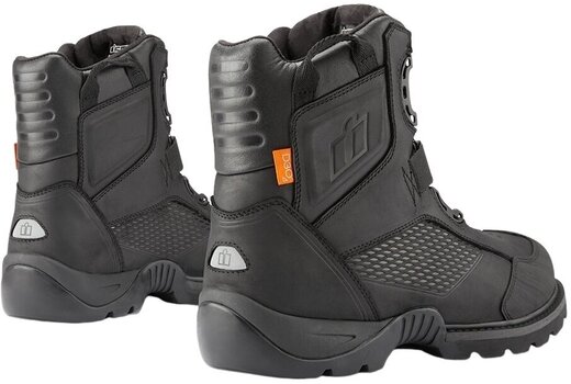 Moottoripyöräsaappaat ICON Stormhawk WP Boots Black 45,5 Moottoripyöräsaappaat - 2