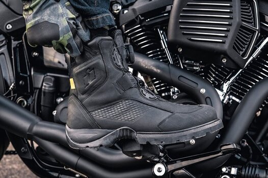 Motorcycle Boots ICON Stormhawk WP Boots Black 45,5 Motorcycle Boots - 10