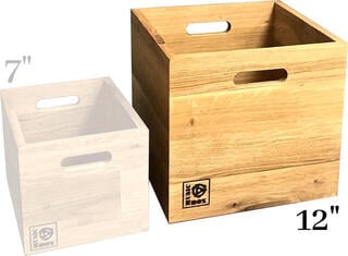Doboz LP lemezekhez Music Box Designs 12" Vinyl Record Storage Doboz LP lemezekhez Natural Oak - 6