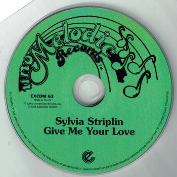 Vinyl Record Sylvia Striplin - Give Me Your Love (Reissue) (CD) - 2