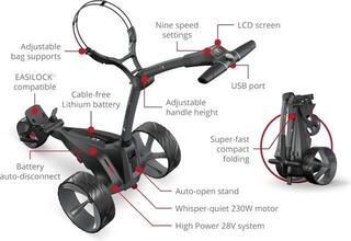 Electric Golf Trolley Motocaddy M1 2024 Black Electric Golf Trolley - 7