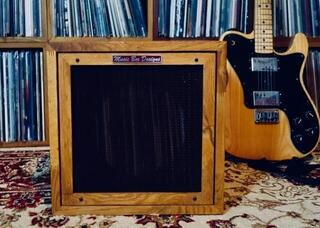 Doboz LP lemezekhez Music Box Designs The Amp Box- LP Storage Doboz LP lemezekhez Oak - 1
