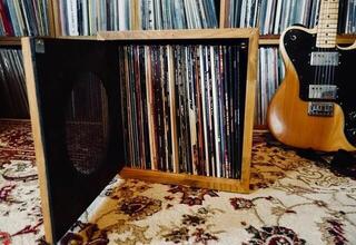 Doboz LP lemezekhez Music Box Designs The Amp Box- LP Storage Doboz LP lemezekhez Oak - 2