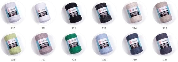 Snor Yarn Art Macrame Cotton Lurex Snor 2 mm 727 - 4