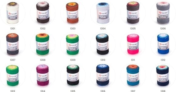 Sladd Yarn Art Macrame Cotton Spectrum Sladd 1305 - 3