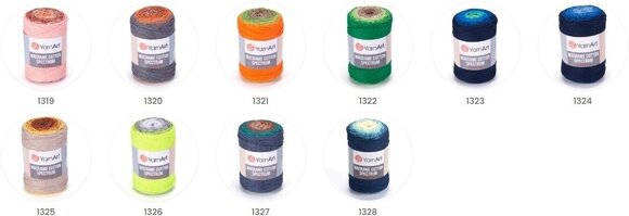Cord Yarn Art Macrame Cotton Spectrum 1305 - 4