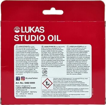 Olejová farba Lukas Studio Oil Paint Cardboard Box Sada olejových farieb 6 x 20 ml - 2