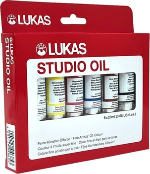 Olejová farba Lukas Studio Oil Paint Cardboard Box Sada olejových farieb 6 x 20 ml - 3