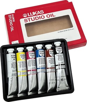 Oil colour Lukas Studio Oil Paint Cardboard Box Set of Oil Paints 6 x 20 ml - 4