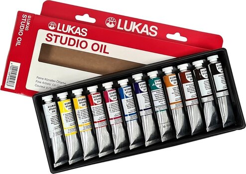 Oil colour Lukas Studio Oil Paint Wooden Box Set of Oil Paints 12 x 20 ml - 4