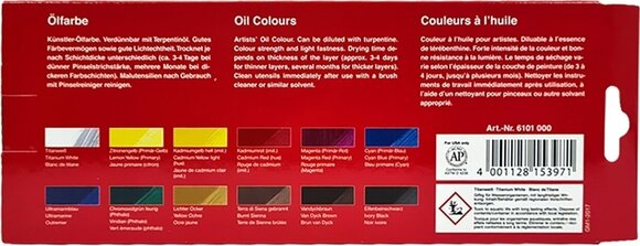 Ölfarbe Lukas Terzia Oil Paint Cardboard Box Set Ölfarben 12 x 12 ml - 2