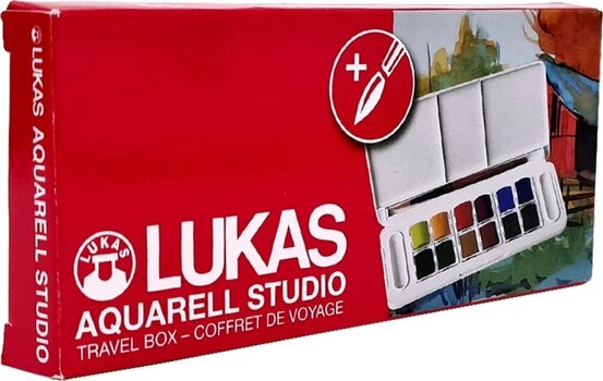 Akvarelna barva Lukas Aquarell Studio Watercolor Paint Plastic Travel Box Set akvarelnih barv 12 kos. - 3