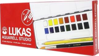 Watercolour Paint Lukas Aquarell Studio Metal Box Set of Watercolour Paints 16 pcs - 2
