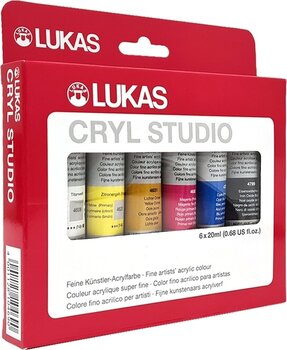 Akryylimaali Lukas Cryl Studio Cardboard Box Set of Acrylic Paints 6 x 20 ml - 2