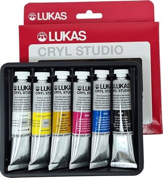 Culoare acrilică Lukas Cryl Studio Set de vopsele acrilice 6 x 20 ml - 4