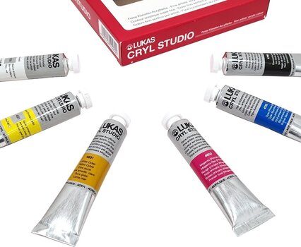 Culoare acrilică Lukas Cryl Studio Set de vopsele acrilice 6 x 20 ml - 5