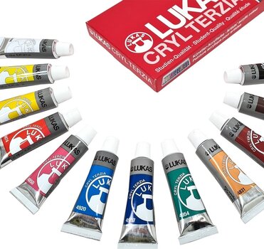 Akrylmaling Lukas Cryl Terzia Acrylic Paint Cardboard Box Sæt med akrylmaling 12 x 12 ml - 5