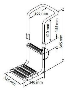 Boat Ladder, Boat Gangway Nuova Rade Immersed Platform Ladder Boat Ladder, Boat Gangway - 2