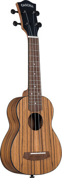 Szoprán ukulele Cascha Soprano Ukulele Zebra Wood Szoprán ukulele Natural - 5