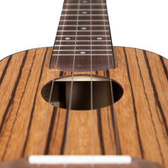 Soprano Ukulele Cascha Soprano Ukulele Zebra Wood Natural Soprano Ukulele - 7