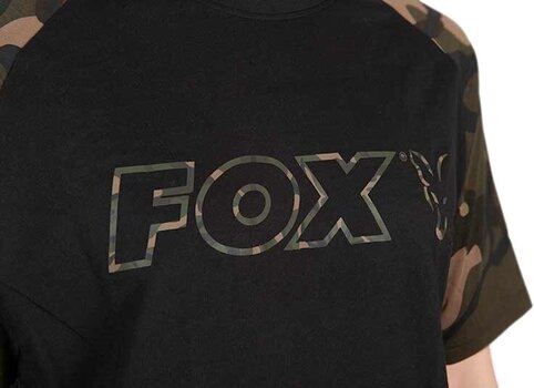 Horgászpóló Fox Horgászpóló Black/Camo Outline T-Shirt - S - 7