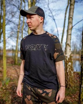 Majica Fox Majica Black/Camo Outline T-Shirt - S - 11