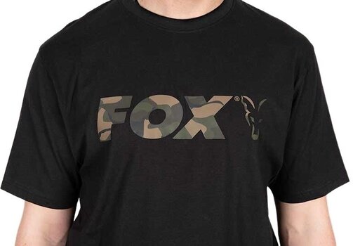 Camiseta de manga corta Fox Camiseta de manga corta Black/Camo Logo T-Shirt - S - 10