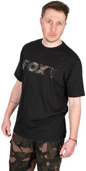 Horgászpóló Fox Horgászpóló Black/Camo Logo T-Shirt - M - 2