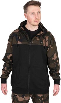 Mikina Fox Mikina LW Black/Camo Split Zip Hoody - S - 2