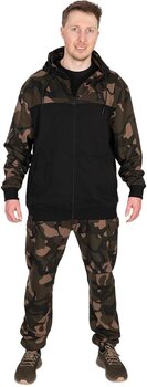 Felpa Fox Felpa LW Black/Camo Split Zip Hoody - S - 5